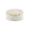 Oriente Italiano Round Box With Cover in Meringa