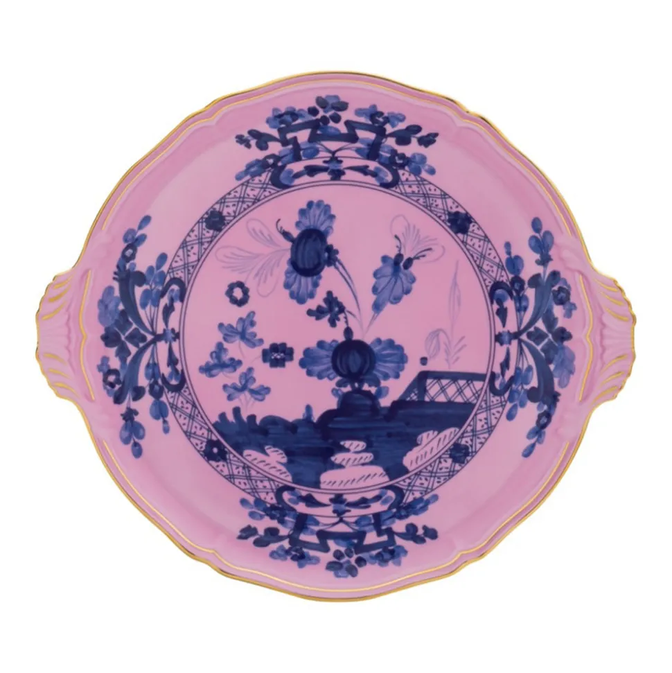 Oriente Italiano Round Cake Plate in Azalea