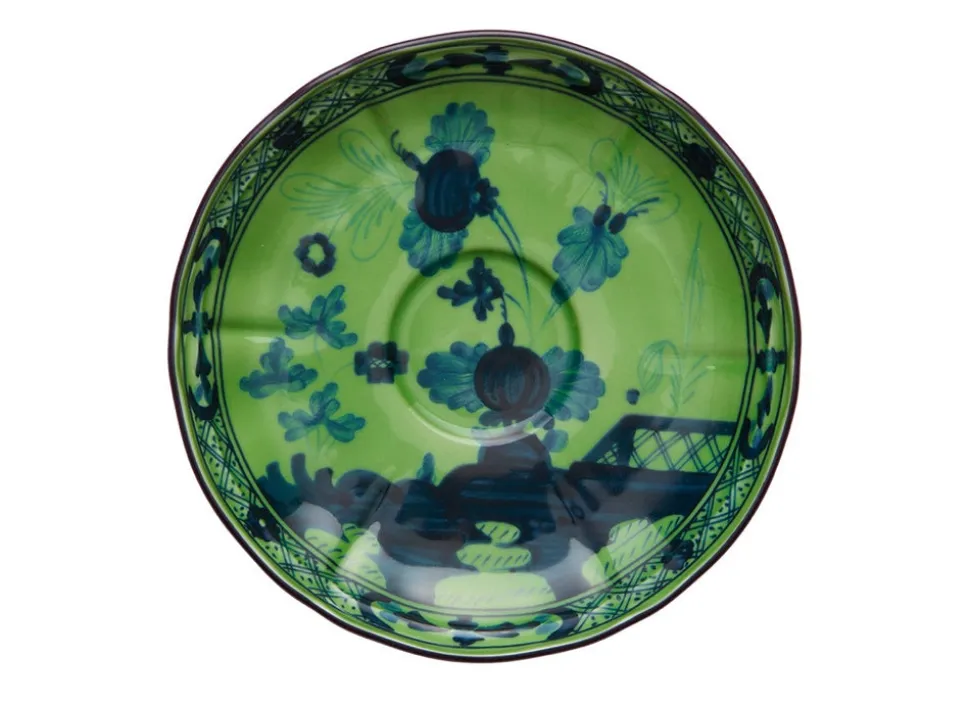 Oriente Italiano Tea Saucer in Malachite