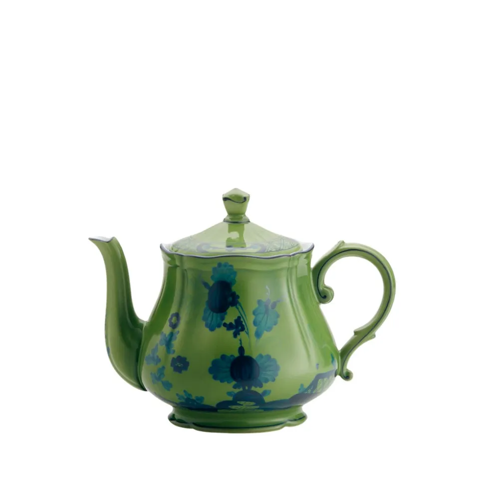 Oriente Italiano Teapot With Cover in Malachite