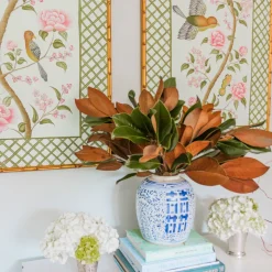 Original Chinoiserie Panels on Silk | Le Jardin De Elizabeth, Set of 2