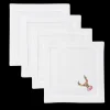 Ornament Antlers Cocktail Napkins, Set of 4