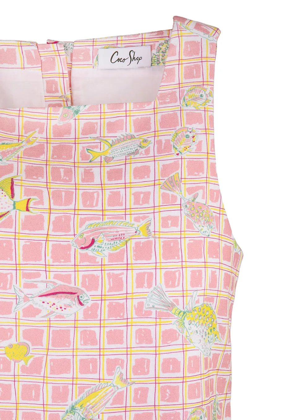 OTM Exclusive: Classic Mini Shift Dress in Pink Fishing Net