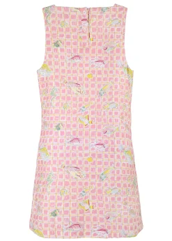 OTM Exclusive: Classic Mini Shift Dress in Pink Fishing Net