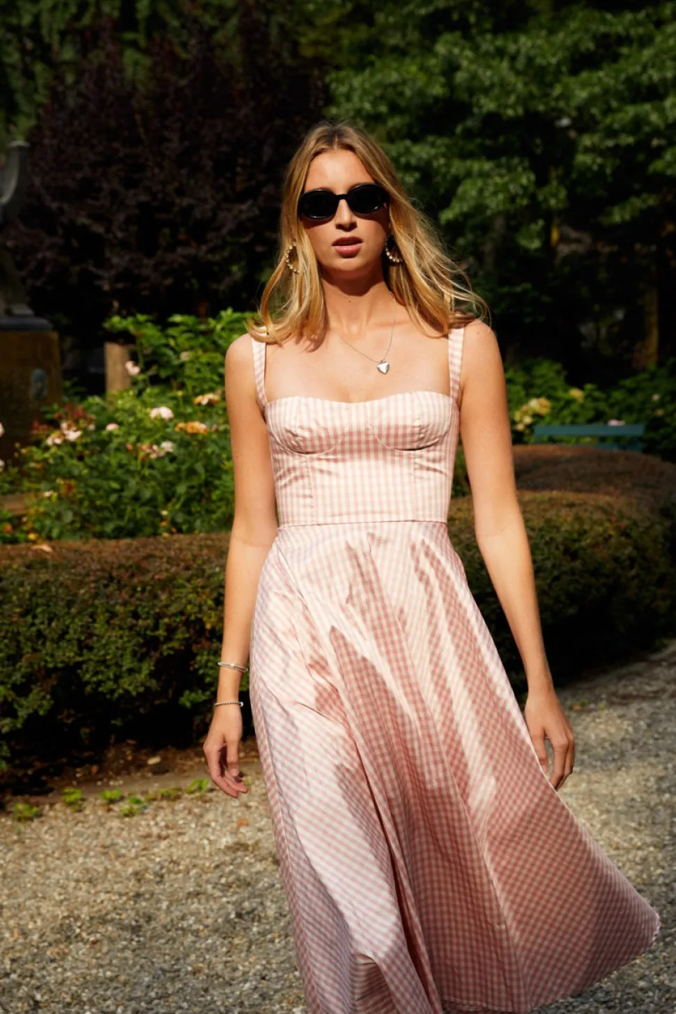 OTM Exclusive: Daphne Dress in Pink Gingham