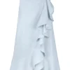 OTM Exclusive: Golestan Ruffle Skirt in Blue