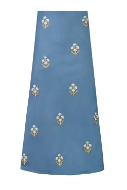 OTM Exclusive: Mina Skirt in Pastel Blue & Ivory