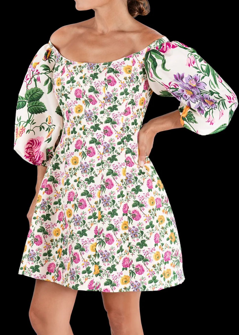 OTM Exclusive: Off-The-Shoulder Corset Mini Dress