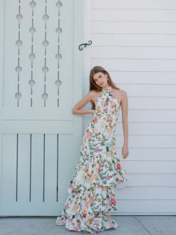 OTM Exclusive: Perla Dress in White Stems