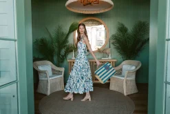 OTM Exclusive: Santiago Dress in Blue Stems