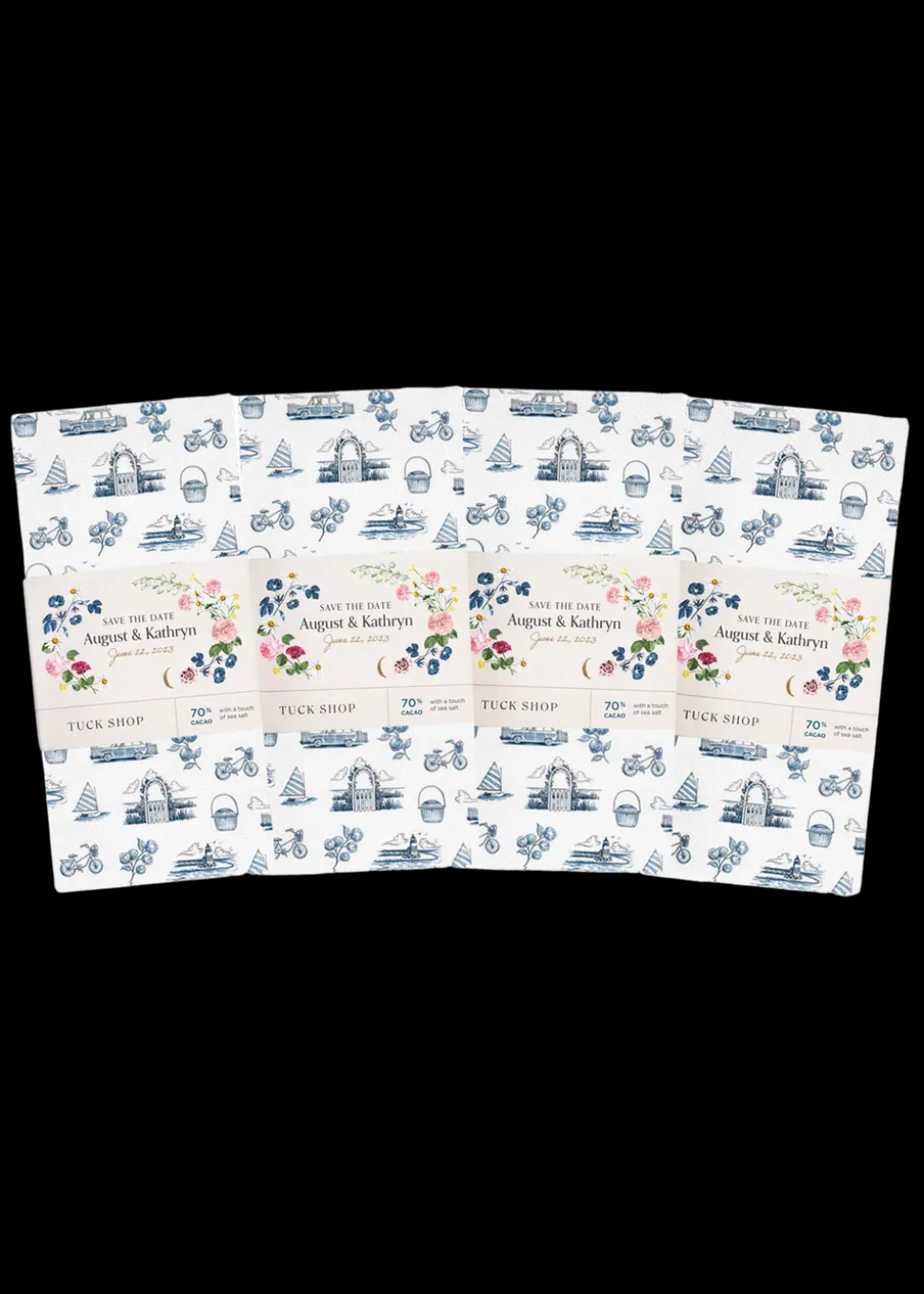 OTM Exclusive: Set of Personalized Nantucket Dark Chocolate Bars