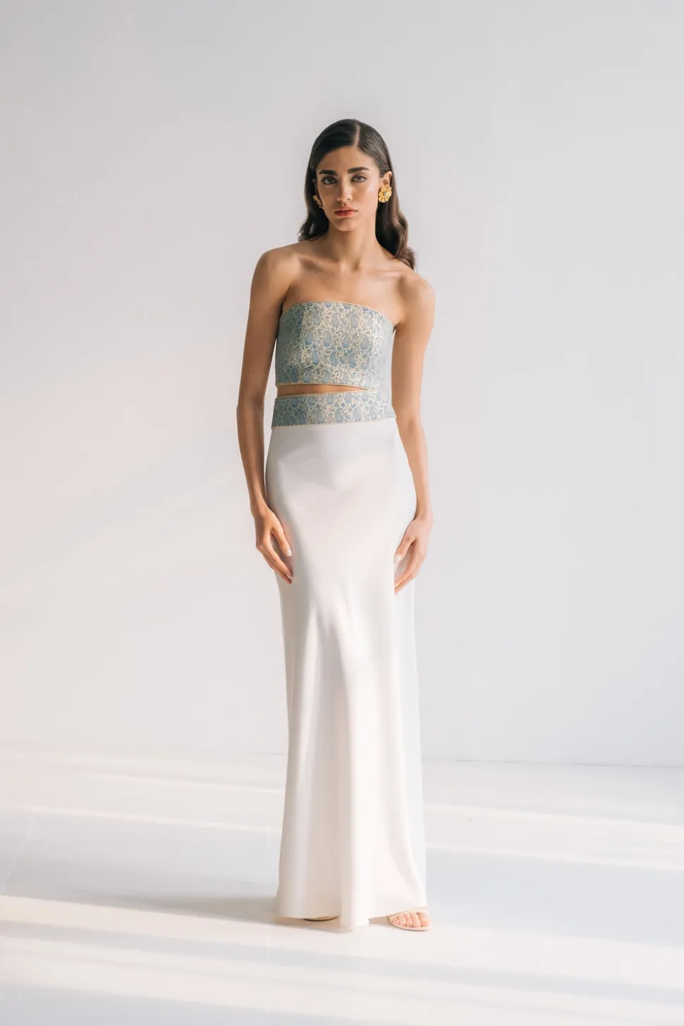 OTM Exclusive: Silk Avin Maxi Slip Skirt in Ivory