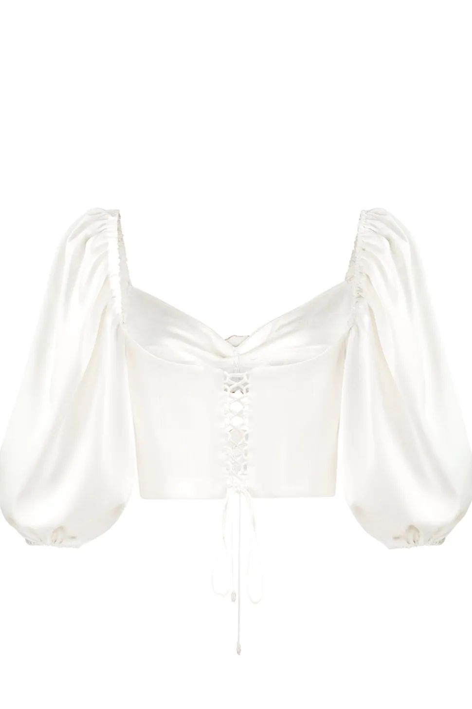 OTM Exclusive: Silk Rosa Cut Out Top in Ivory