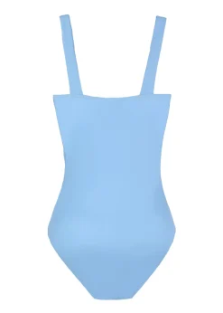 OTM Exclusive: The Flora One-Piece In Light Blue & White