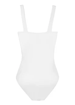 OTM Exclusive: The Flora One-Piece In White & Light Blue