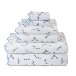 OTM For Kassatex: Floral Scallop Towel