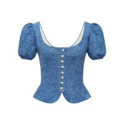 Ottilie Bodice in Blue