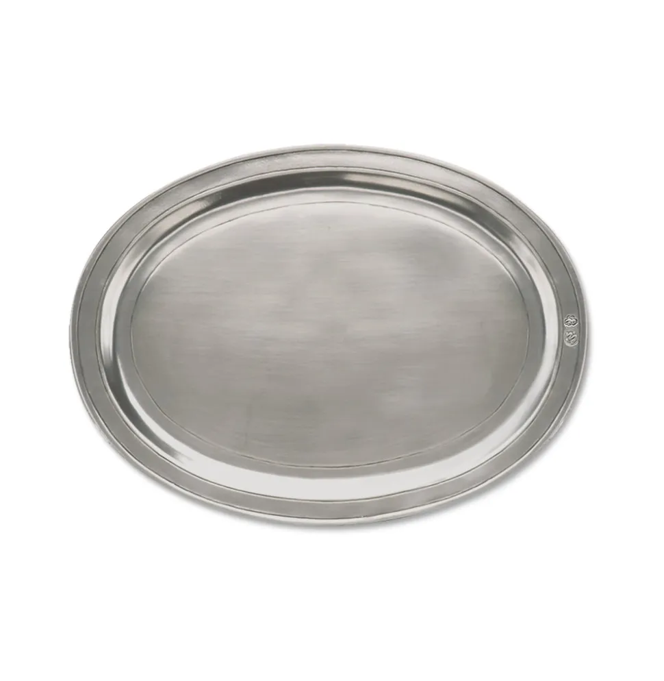 Oval Incised Tray, Medium