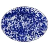Oval Platter in Cobalt Swirl