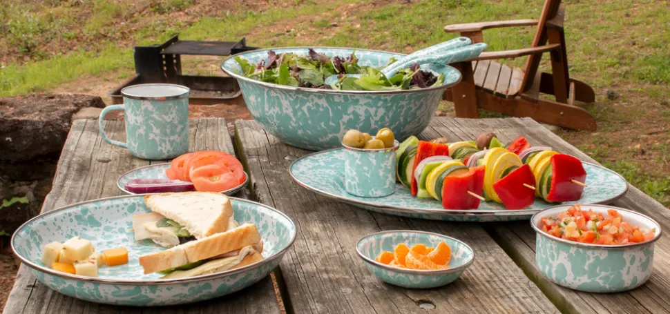 Oval Platter in Sea Glass