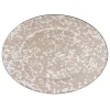 Oval Platter in Taupe Swirl