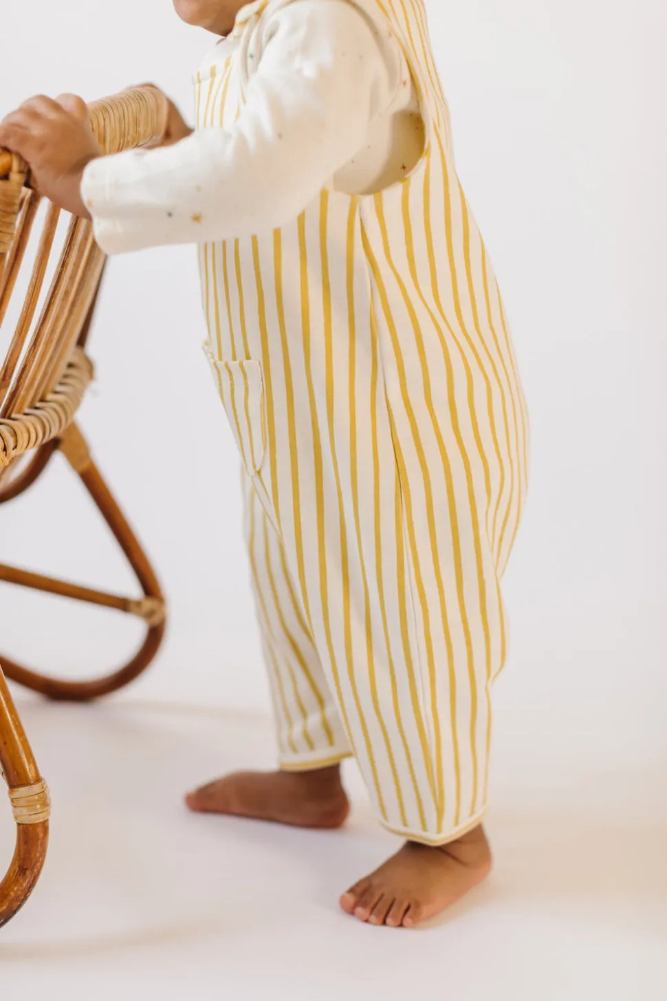 Overall in Stripes Away Marigold