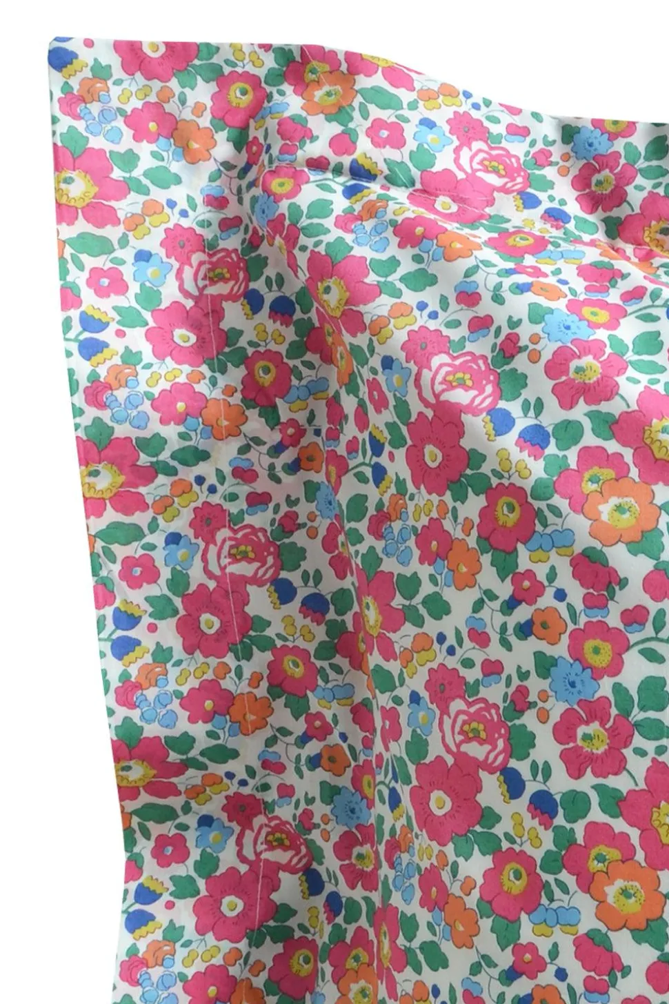 Oxford Pillowcase Made With Liberty Fabric in Betsy Deep Pink