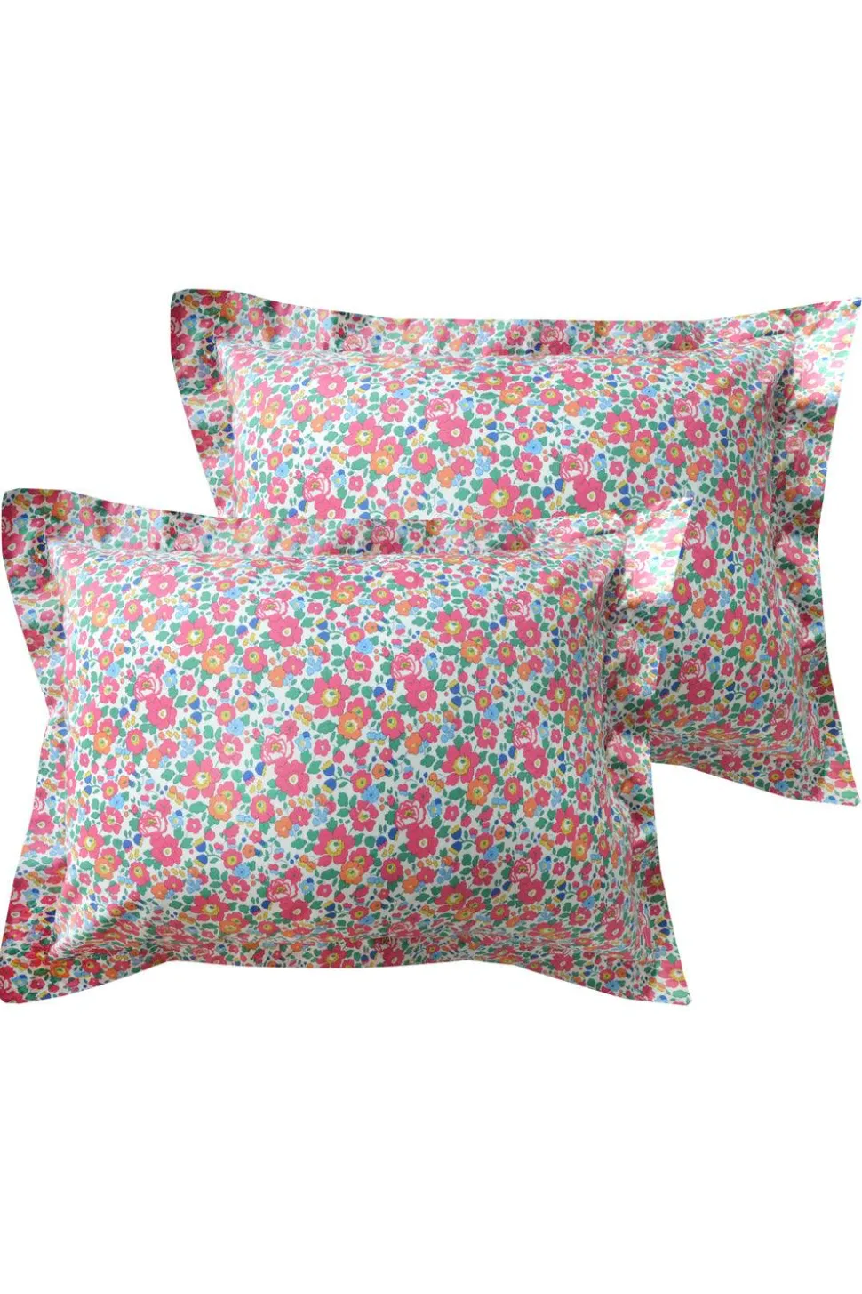 Oxford Pillowcase Made With Liberty Fabric in Betsy Deep Pink