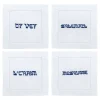 Oy Vey Yiddish Cocktail Napkins, Set of 4