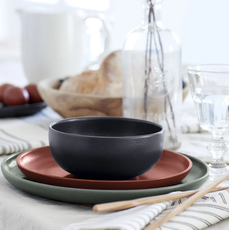 Pacifica Collection Cereal Bowls in Seed Grey, Set of 6