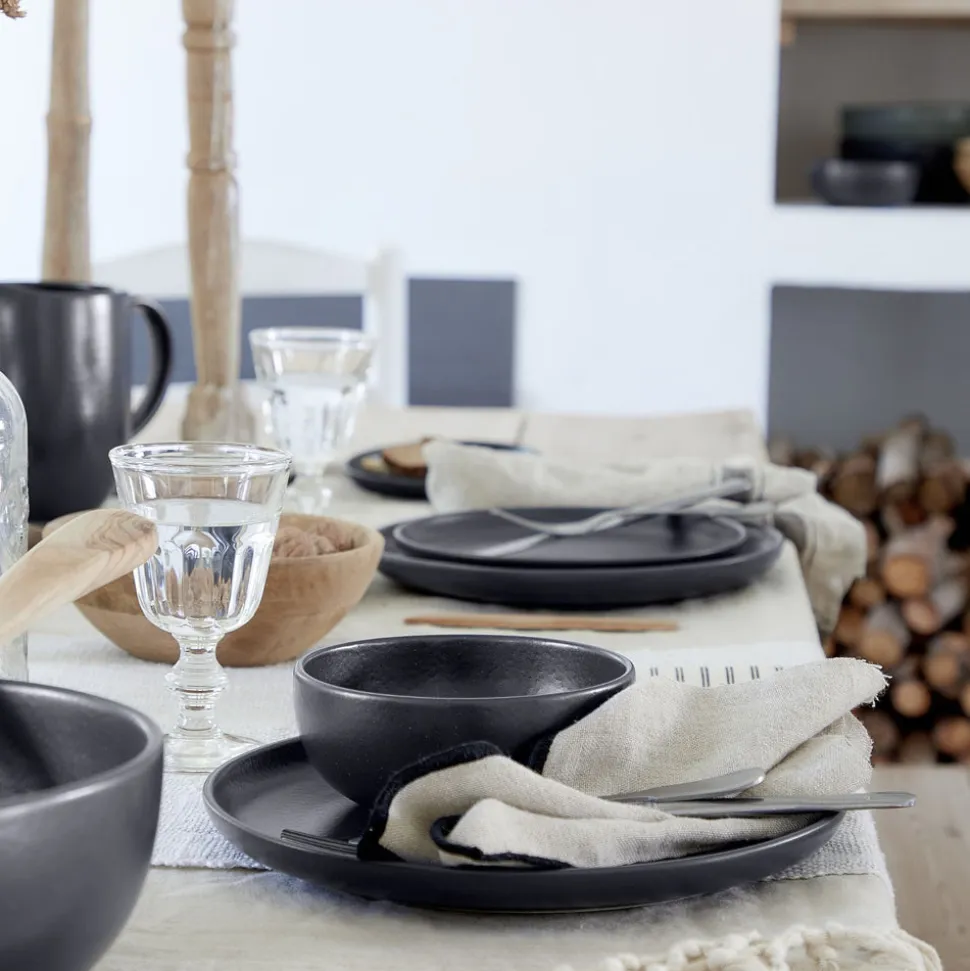 Pacifica Collection Cereal Bowls in Seed Grey, Set of 6