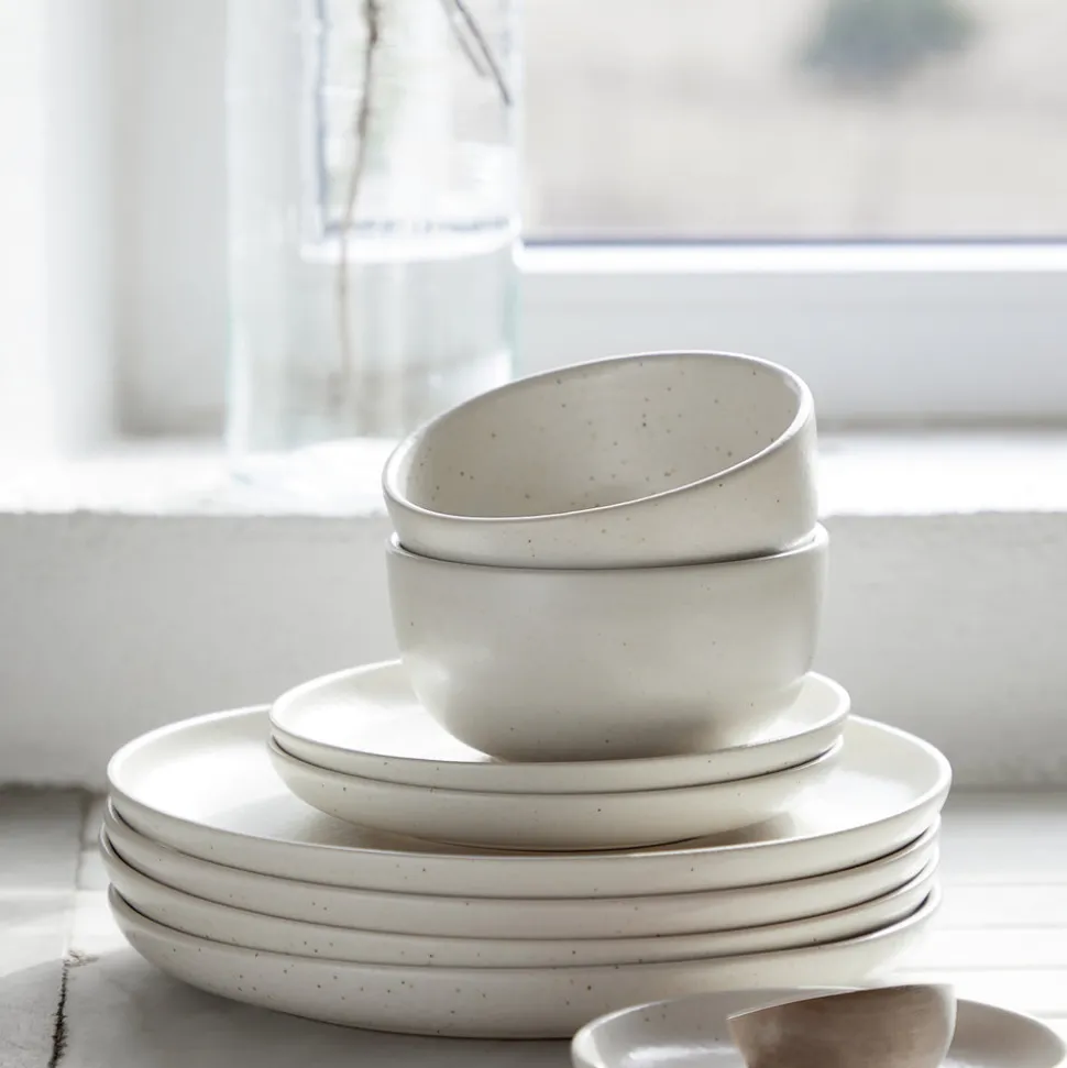 Pacifica Collection Cereal Bowls in Vanilla, Set of 6