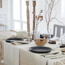 Pacifica Collection Dinner Plates in Seed Grey, Set of 6