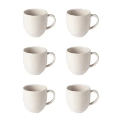 Pacifica Collection Mugs in Vanilla, Set of 6