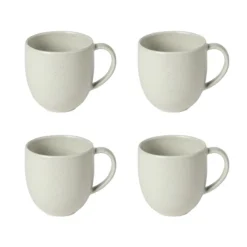 Pacifica Collection Mugs in Oyster Grey, Set of 6