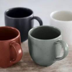 Pacifica Collection Mugs in Salt, Set of 6