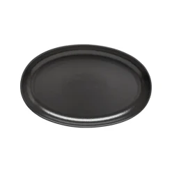 Pacifica Collection Oval Plates in Seed Grey, Set of 6