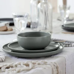 Pacifica Collection Oval Plates in Artichoke, Set of 6