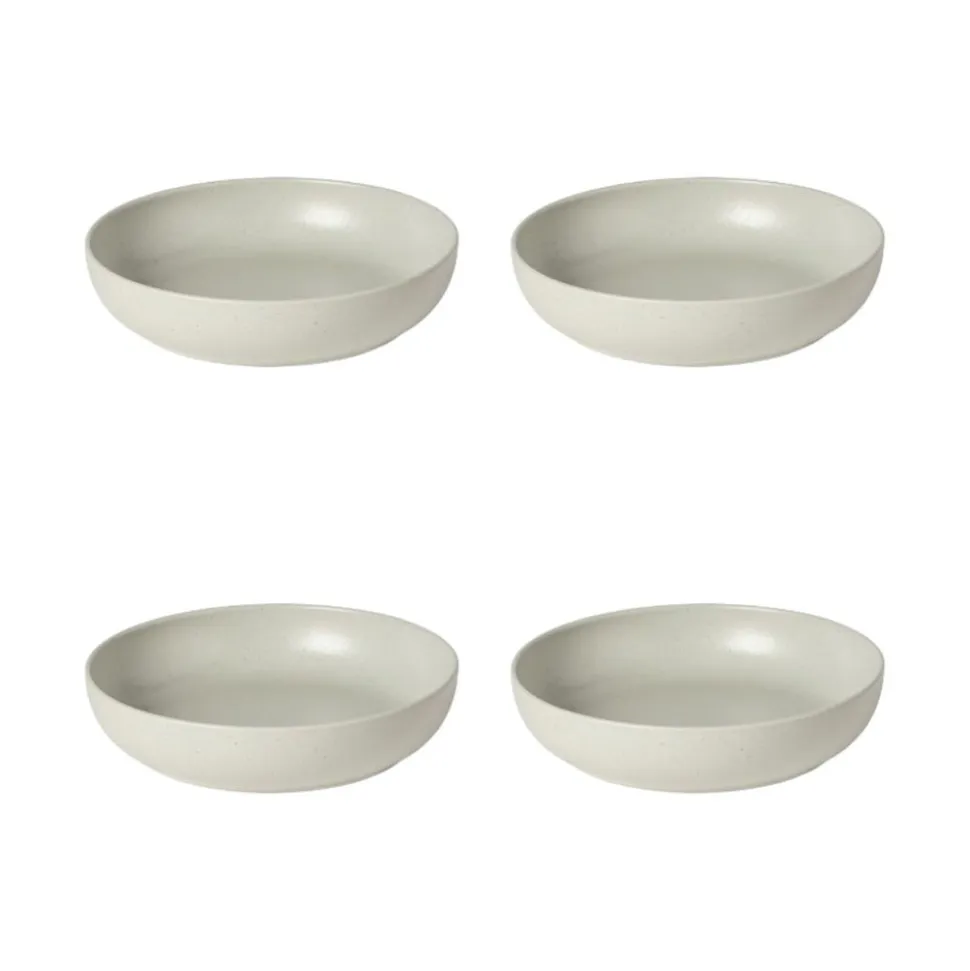Pacifica Collection Pasta Bowls in Oyster Grey, Set of 6