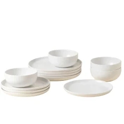 Pacifica Collection 12-pc Place Setting with Cereal Bowl in Salt