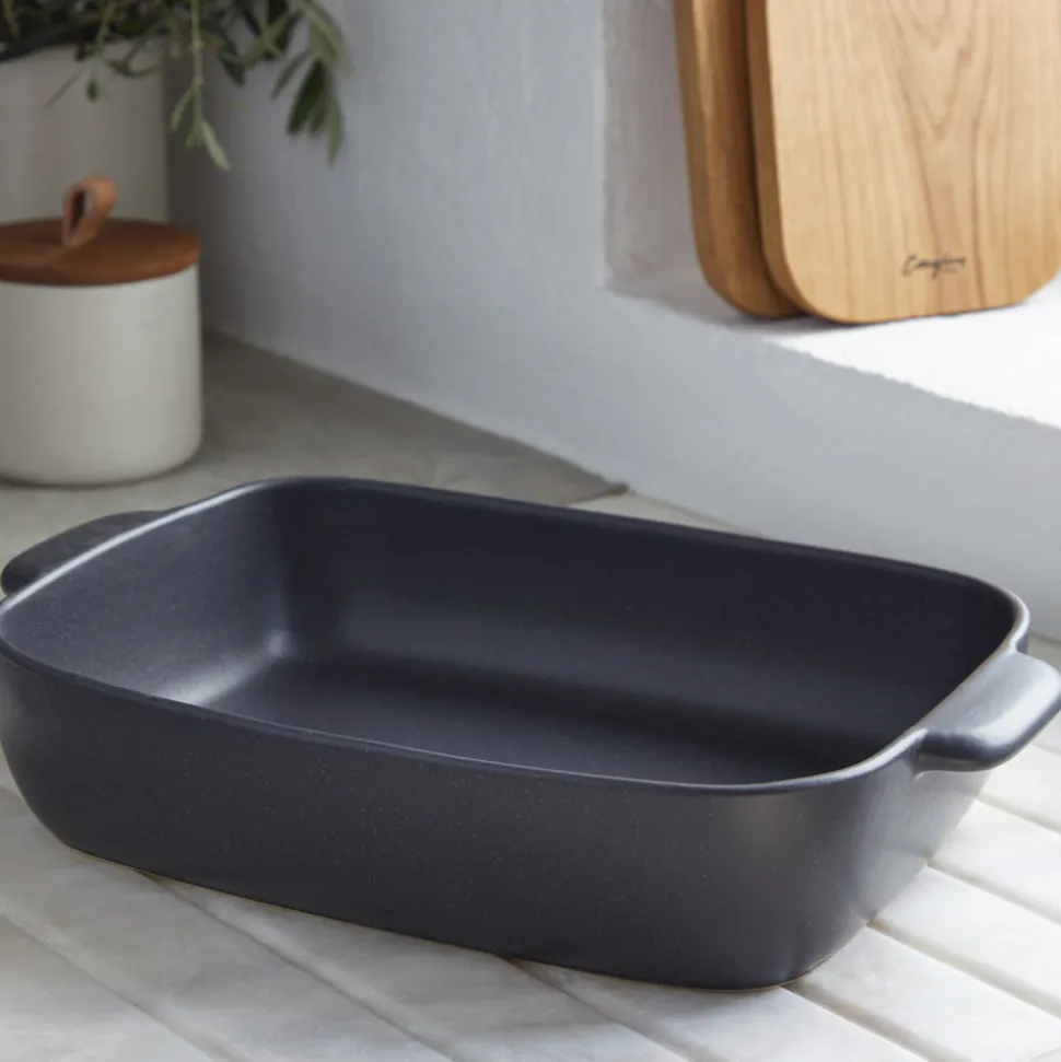 Pacifica Collection Rectangle Baker 13" in Seed Grey