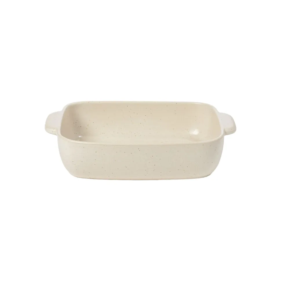 Pacifica Collection Rectangle Baker 13" in Vanilla