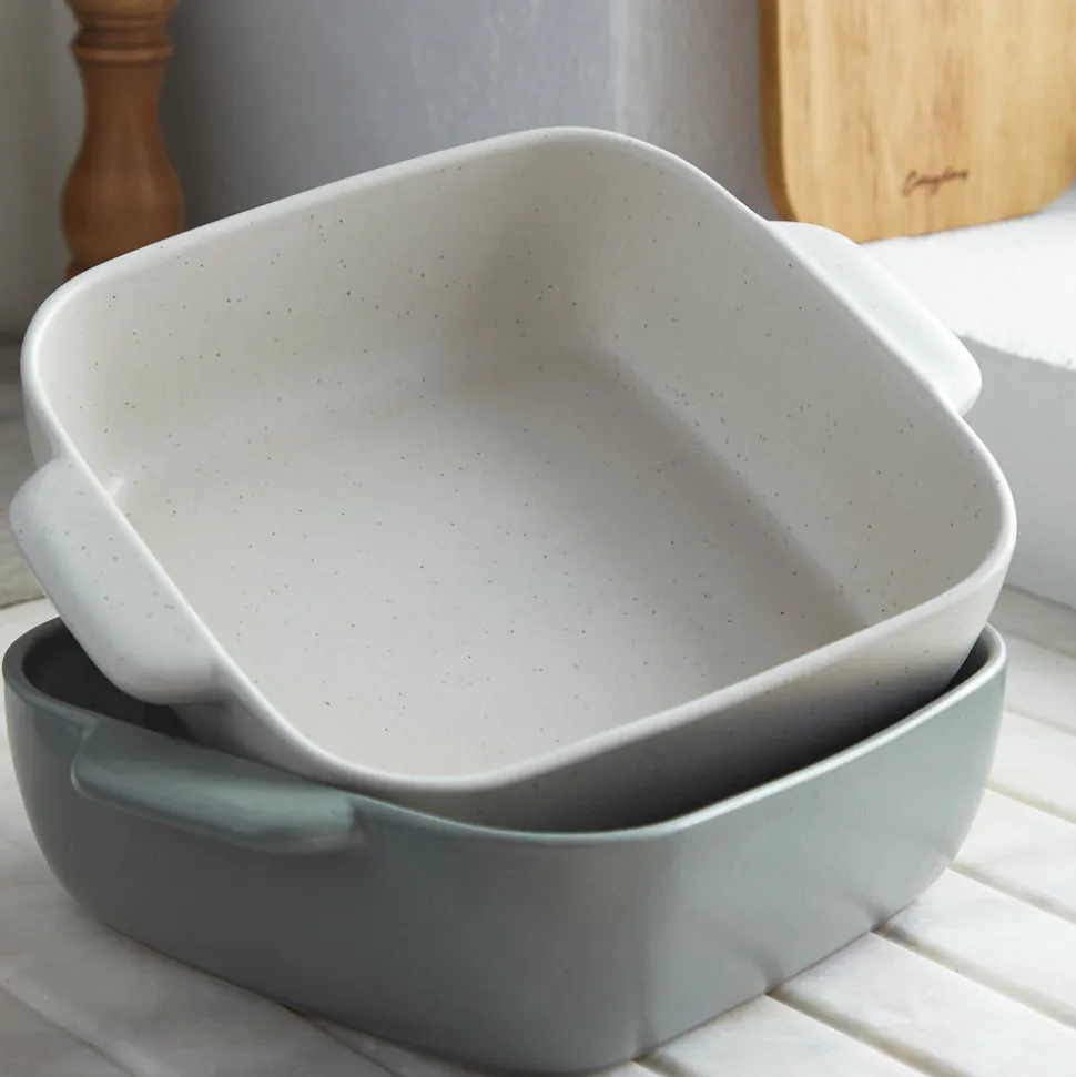 Pacifica Collection Rectangle Baker 13" in Salt