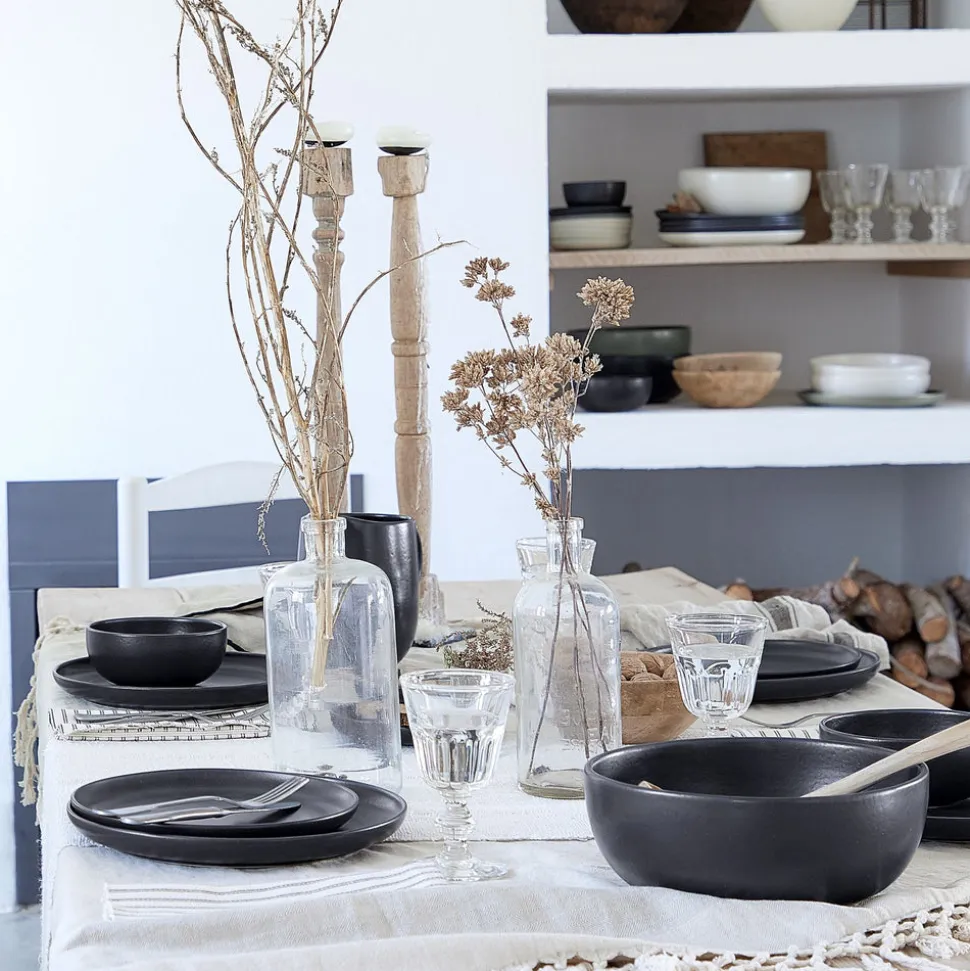 Pacifica Collection Salad Plates 9" in Seed Grey, Set of 6