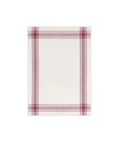 Pair of Bistrot Tea Towels in Burgundy, Set of 2