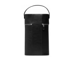 Pairing No. 285 Wine Tote in Vintage Black Leather