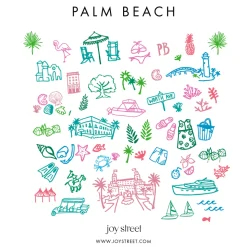 Palm Beach Women's Button Front Short Pajama Set