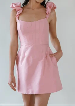 Palm Dress in Pink