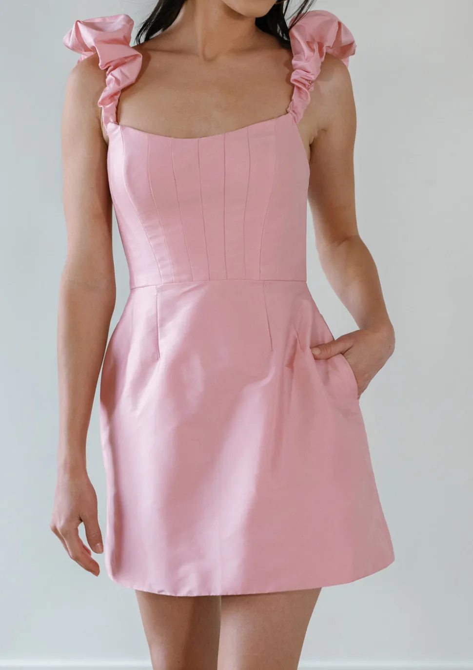Palm Dress in Pink