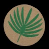 Palm Frond Hand Beaded Placemat in Green